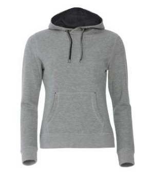 Classic – Kapuzenpullover (Damen), graue Melange - Clique (2)