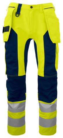 6513 – Hose, EN ISO 20471 CLASS 2, Gelb/Marineblau - ProJob (1)