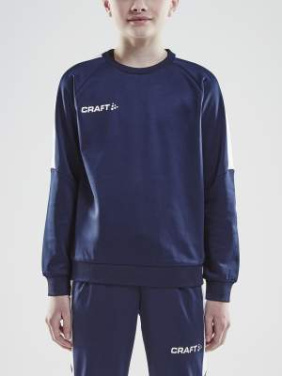 Progress R-Neck – Pullover (Kinder), Marineblau/Weiß - Craft (4)
