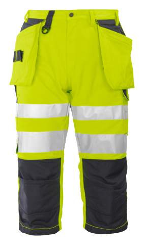 6510 PIRATE EN ISO 20471 CLASS 2 – Hose, Gelb/Schwarz – ProJob (1)