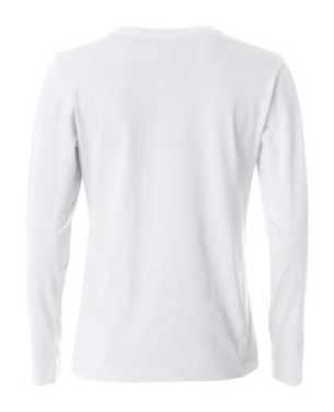 Basic-T L/S – T-Shirt (Damen), Weiß - Clique (2)