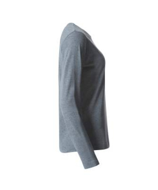 Basic-T L/S – T-Shirt (Damen), graue Melange - Clique (4)