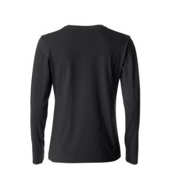 Basic-T L/S – T-Shirt (Damen), Schwarz - Clique (2)