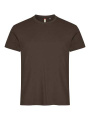 Basic-T – T-Shirt, dunkles Mokka