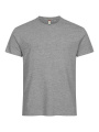 Basic-T – T-Shirt, graue Melange