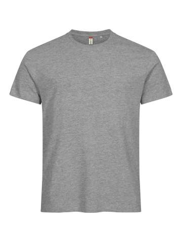 Basic-T – T-Shirt, graue Melange - Clique (1)