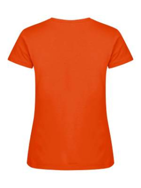Basic-T – T-Shirt (Damen), Blutorange - Clique (3)