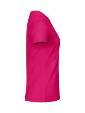 Basic-T – T-Shirt (Damen), leuchtendes Kirschrot - Clique (4)
