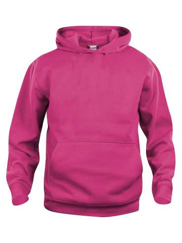 Basic – Kapuzenpullover (Kinder), leuchtendes Kirschrot - Clique (1)