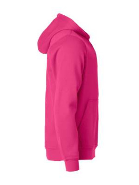Basic – Kapuzenpullover (Kinder), leuchtendes Kirschrot - Clique (4)