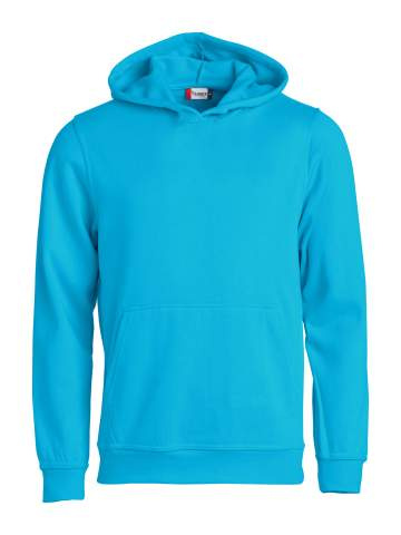 Basic – Kapuzenpullover (Kinder), Türkis - Clique (1)