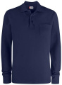 Basic Pocket L/S – Poloshirt, Dunkelblau