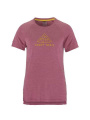 Wool SS – T-Shirt (Damen), Rouge/Melange