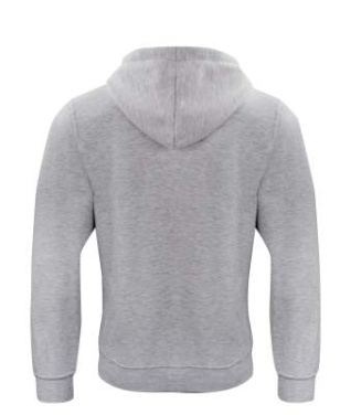 Basic – Kapuzenpullover, graue Melange – Clique (2)