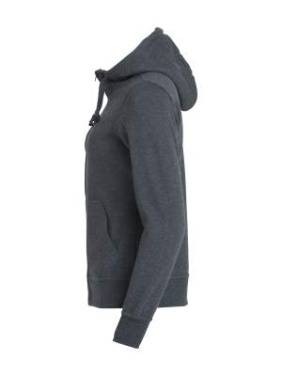 Basic Hoody – Jacke mit durchgehendem Reißverschluss (Damen), Anthrazit-Melange - Clique (3)