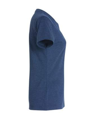 New Classic-T – T-Shirt (Damen), Blaue Melange - Clique (4)