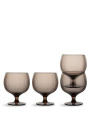 Billi wine rPET – Trinkglas, 4er-Set, Braun