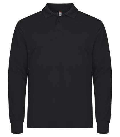 Manhattan L/S – Poloshirt, Schwarz - Clique (1)