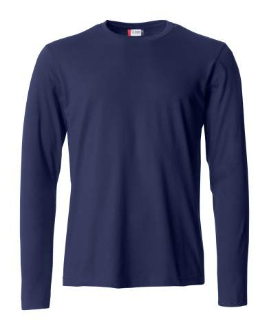 Basic-T L/S – T-Shirt, Dunkelblau - Clique (1)