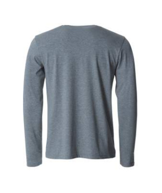 Basic-T L/S – T-Shirt, graue Melange - Clique (2)