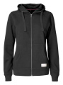 Twisp Hood – Jacke mit durchgehendem Reißverschluss (Damen), Schwarz