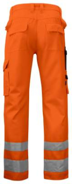 6532 – Hose, EN ISO 20471 CLASS 2, Orange/Schwarz - ProJob (2)