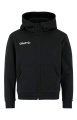 Community 2.0 Logo FZ – Kapuzenpullover (Kinder), Schwarz