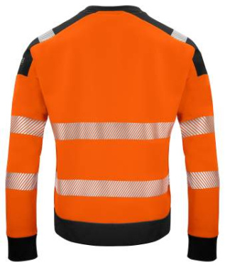 6108 EN ISO 20471 CLASS 3/2 – Sweatshirt, Orange/Schwarz – ProJob (2)