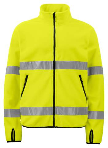 6327 EN ISO 20471 CLASS 3 – Fleecejacke, Gelb/Schwarz – ProJob (1)