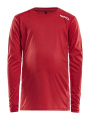 Rush LS – T-Shirt (Kinder), Leuchtend Rot