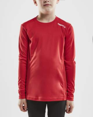 Rush LS – T-Shirt (Kinder), Leuchtend Rot - Craft (2)