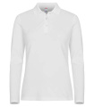 Stretch Premium L/S – Poloshirt (Damen), Weiß