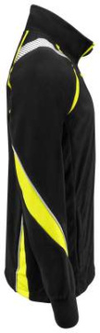 2328 MICROFLEECE – Jacke, Schwarz/Gelb – ProJob (4)