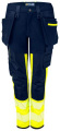 6543 – Hose (Damen), EN ISO 20471 CLASS 1, Gelb/Marineblau