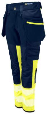 6543 – Hose (Damen), EN ISO 20471 CLASS 1, Gelb/Marineblau - ProJob (3)