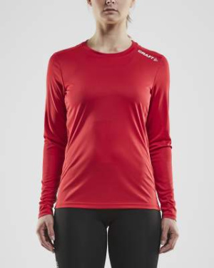 Rush LS – T-Shirt (Damen), Leuchtend Rot - Craft (2)