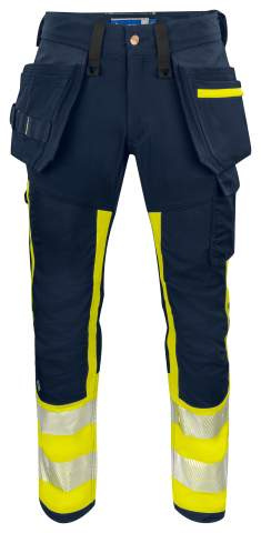 6540 – Hose, EN ISO 20471 CLASS 1, Gelb/Marineblau - ProJob (1)