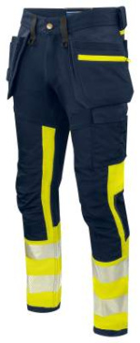 6540 – Hose, EN ISO 20471 CLASS 1, Gelb/Marineblau - ProJob (3)