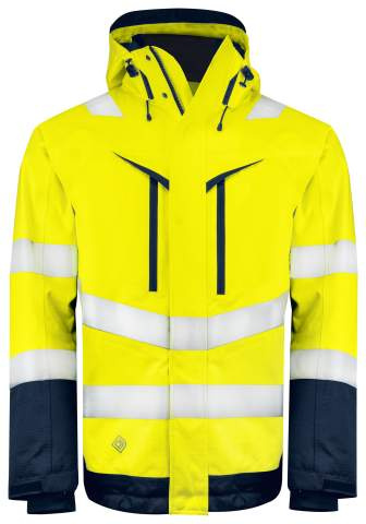 6453 FUNCTIONAL EN ISO 20471 CLASS 3 – Jacke, Gelb/Marineblau – ProJob (1)