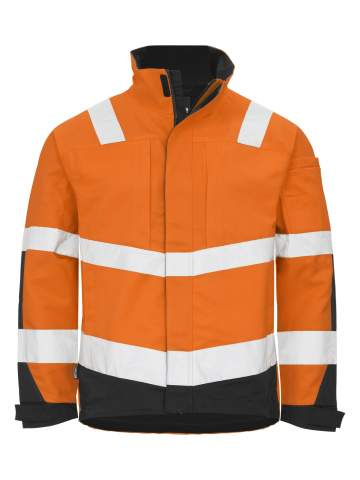 6427 Lined Hi-Vis – Jacke, Orange/Schwarz – ProJob (1)