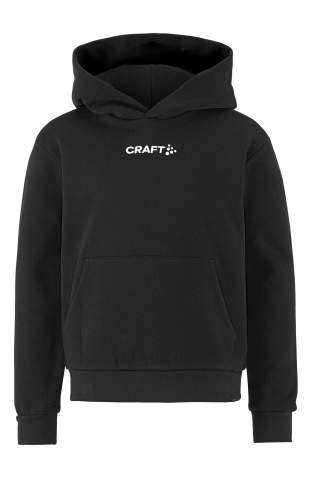 Community 2.0 Logo – Kapuzenpullover (Kinder), Schwarz - Craft (1)