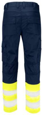 6537 – Stretchhose, EN ISO 20471 CLASS 1, Gelb/Marineblau - ProJob (3)