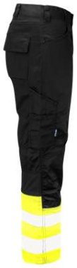 6537 – Stretchhose, EN ISO 20471 CLASS 1, Gelb/Schwarz - ProJob (3)