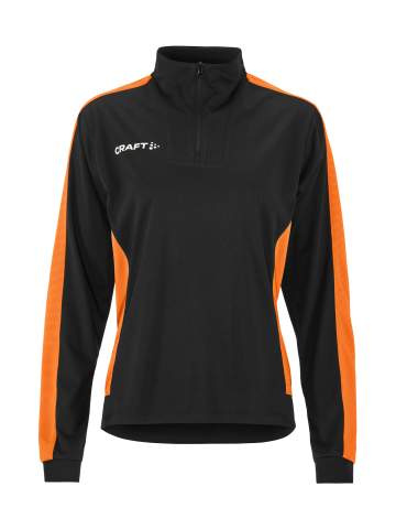 Evolve 2.0 Contrast Half Zip – Pullover (Damen), Schwarz/Orange - Craft (1)