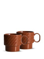 Coffee & More tea – Tasse, 2er-Set, Terrakotta