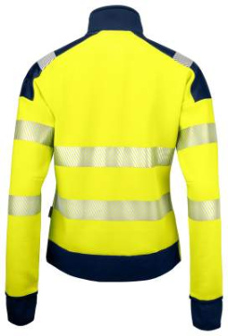 6111 EN ISO 20471 CLASS 3/2 – Sweatshirt (Damen), Gelb/Marineblau - ProJob (2)