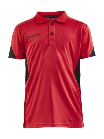 PRO Control Impact – Poloshirt (Kinder), Hellrot/Schwarz - Craft