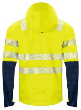 6416 EN ISO 20471 CLASS 3/2 – Hardshelljacke, Gelb/Marineblau – ProJob (2)