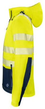6416 EN ISO 20471 CLASS 3/2 – Hardshelljacke, Gelb/Marineblau – ProJob (3)