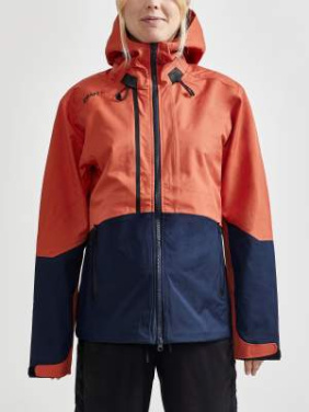 Block shell jkt – Hardshelljacke (Damen), Pfeffer/Dunkelblau - Craft (2)